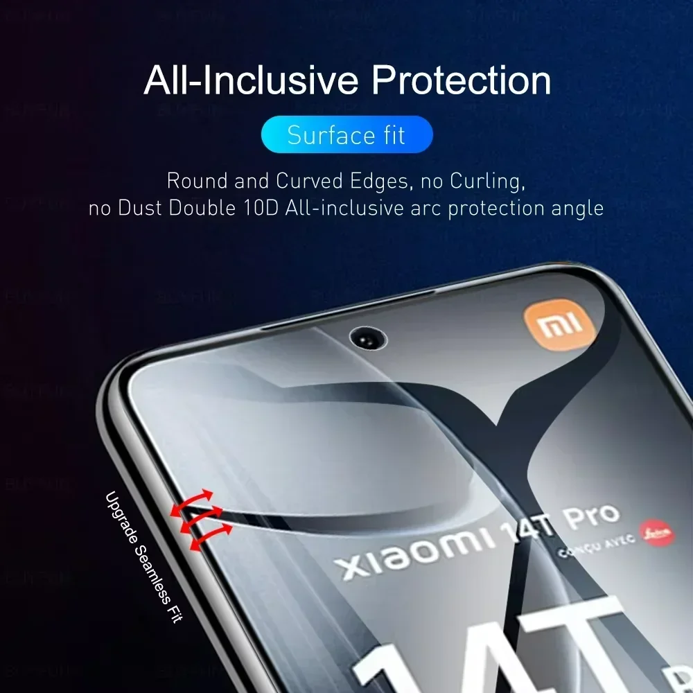 Xiaomi Poco F6 X6 X5 Pro 14T 13T Pro Redmi 13C Note 13 12 5G Pro 화면 보호 필름 용 5 Pcs 하이드로 겔 필름 화면 보호기