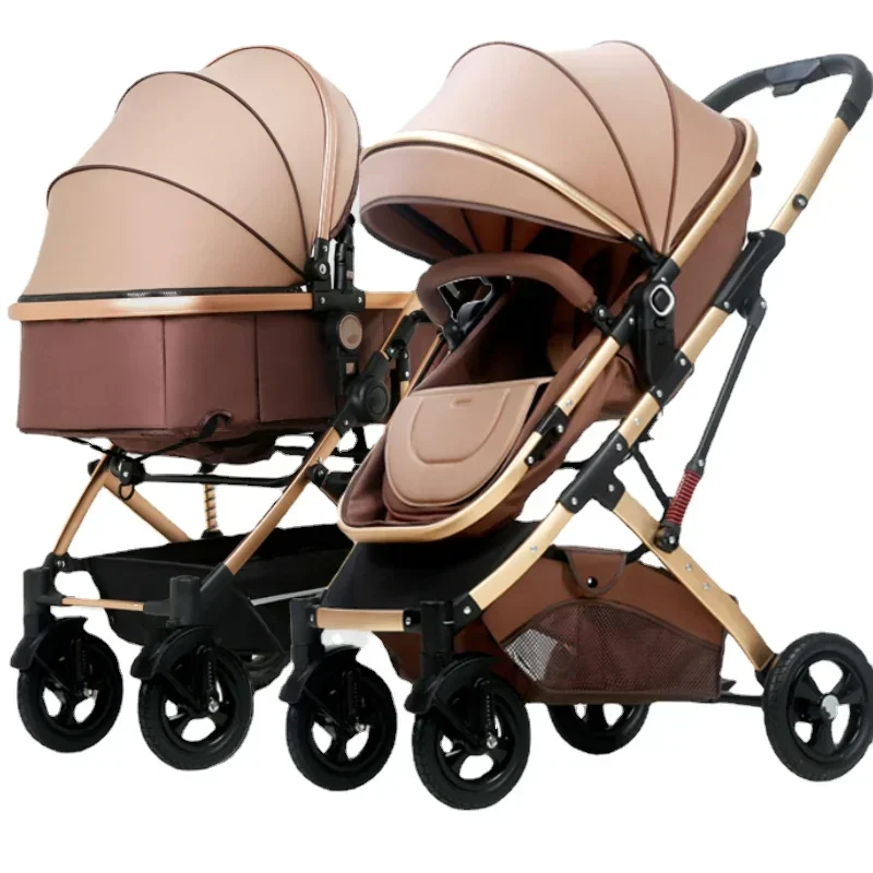 

Twin Baby Strollers Can Be Split Two-child Double Strollers Can Sit and Lie Down Portable Folding Shock Absorption Baby Stroller