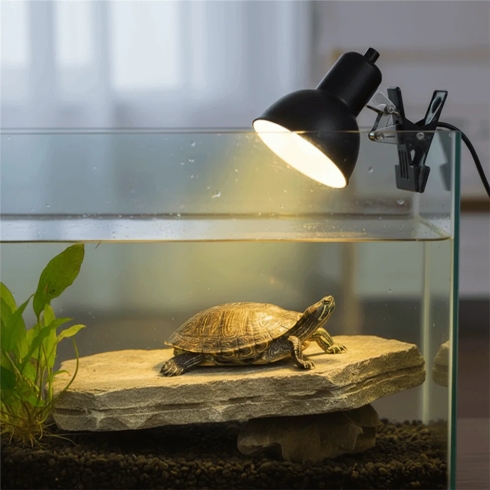 Portalámparas con Clip, lámpara para tomar el sol de tortuga, termostato, lámpara de calor para Vivarium, lámpara de calor para reptiles, calefacción ajustable, bombilla de calor para mascotas