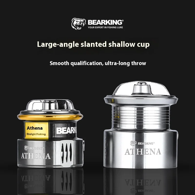 Carrete Bear King ultraligero – Bobina oblicua para lances largos