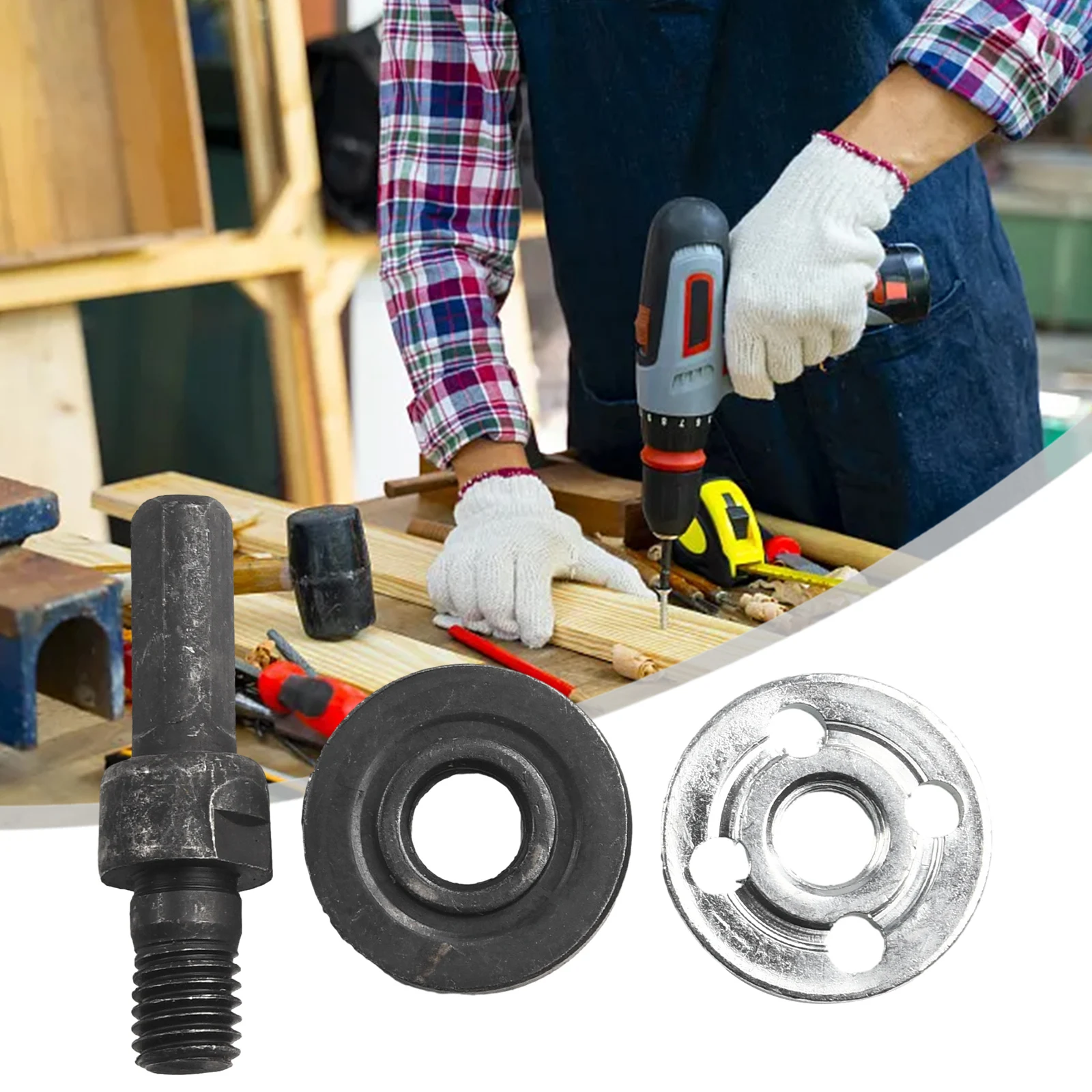 Imagem -02 - Angle Grinder Conexão Rod Adapter Furadeira Elétrica para Angle Grinder para Converter Brocas sem Fio Acessórios Power Tool