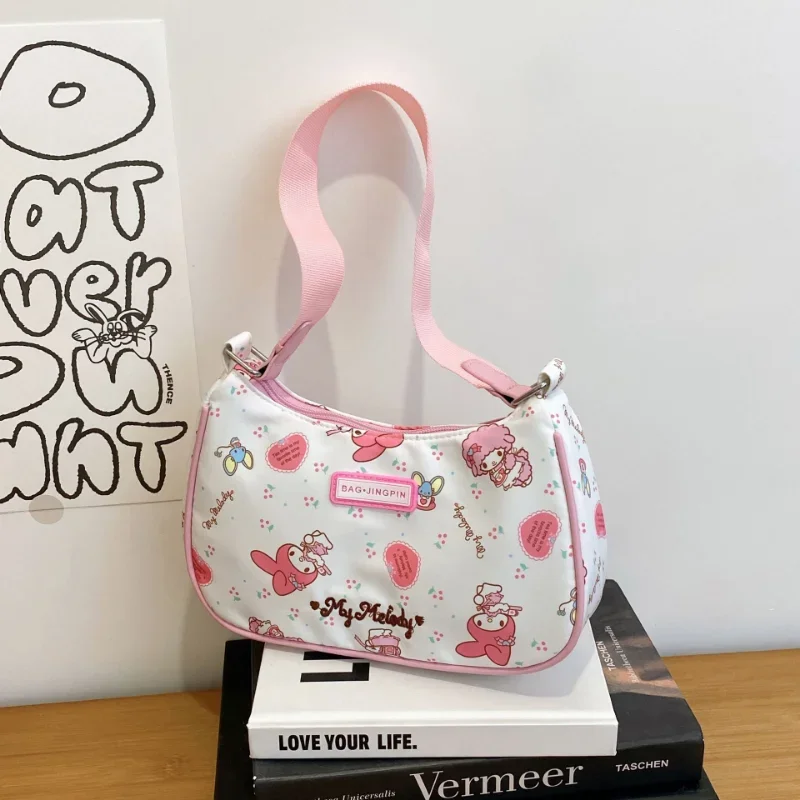 Sanrio Hello Kitty New Cartoon Fashion Shoulder Bag Cute Kulomie Backpack Girls Handbag Anime Satchel