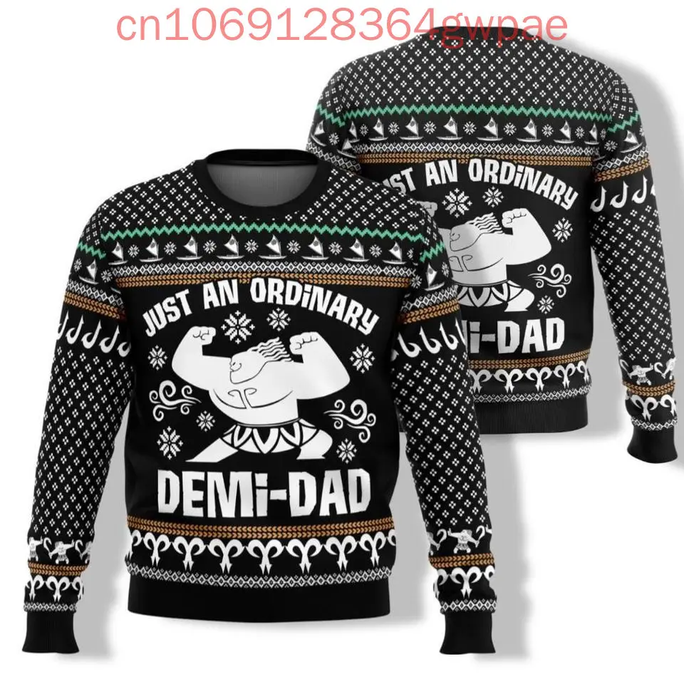 Disney Moana Cute Christmas Sweater Men's Women's 3d Print Ugly Sweater Casual Cartoon Sweatshirt Sweater