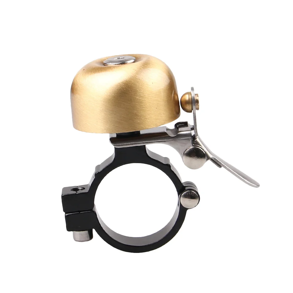 

1Pcs Bicycle Copper Bell Loud Ring Horn Anti-Rust Crisp Sound Alert for Road Mountain Bike Handlebar Accessory Golden