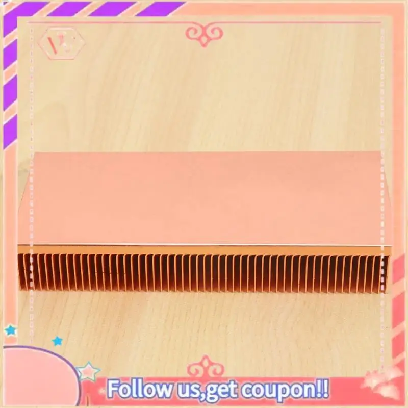 

Upgraded 6X Pure Copper Heatsink 100X50x15mm Skiving Fin Heat Sink Radiator For Electronic RAM Chip LED VGA Cooling Cooler