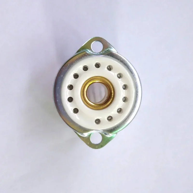 Ceramic 13-pin Electronic Tube Socket GZC13-F Is Suitable for QS30-1 SZ-8 YS30-3 and Other Glow Fluorescent Tube