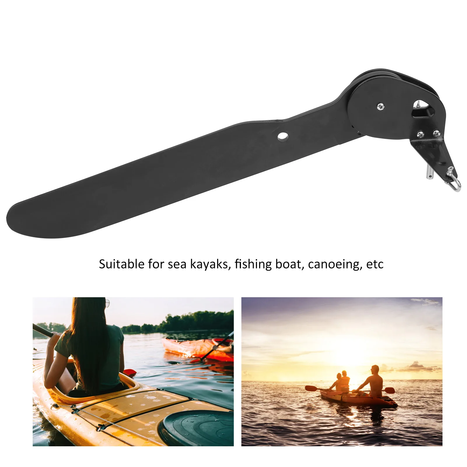 Kayak Boat Tail Rudder Direction Control Fishing Boat Canoe Tail Kayak Steering System Clip Buckle Canoeing Boat Accessories