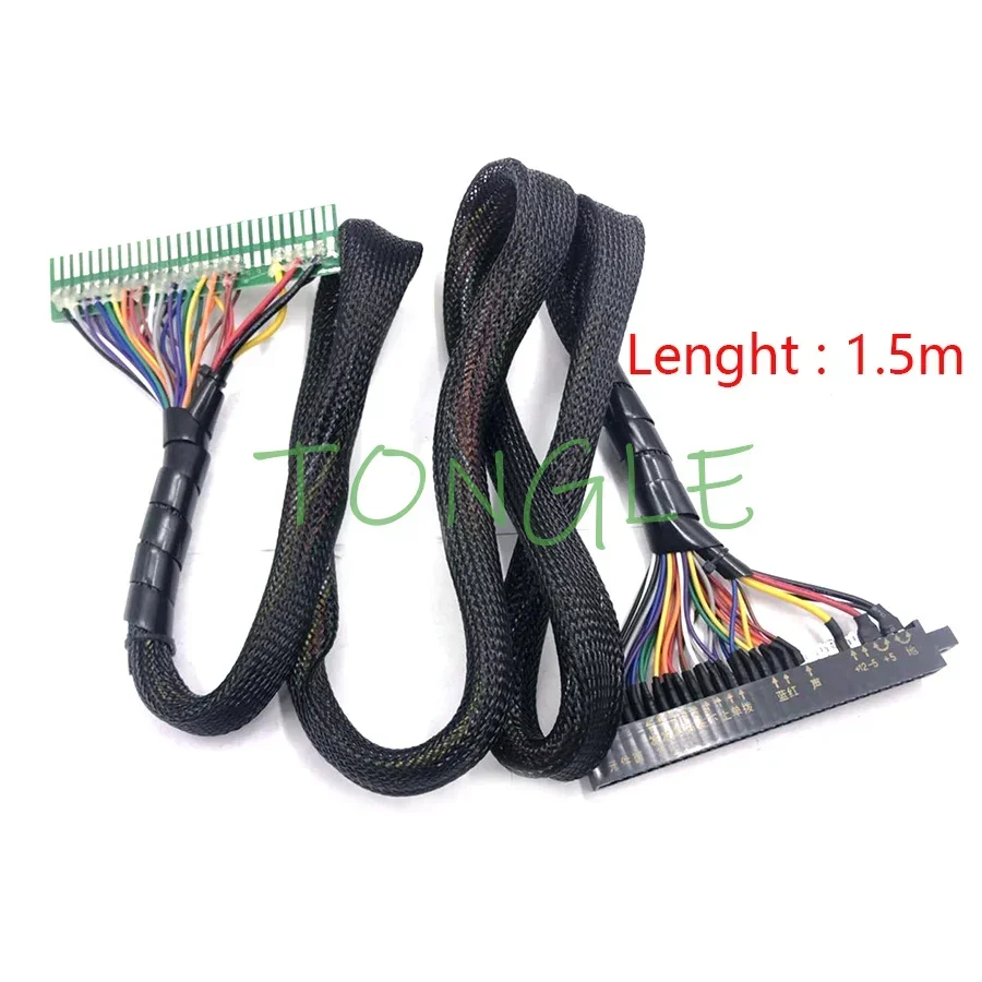 Arcade Game Machine 28pin JAMMA Extension Cable 150mm Jamma Harness Connectors Gold finger, For Arcade Game Parts/Coin Operator