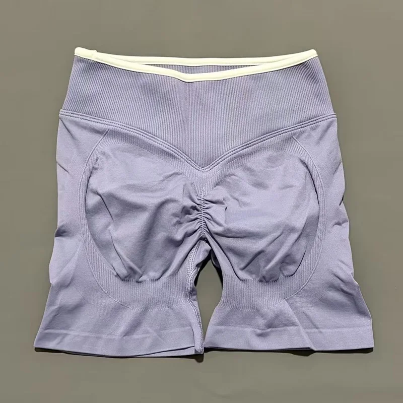 HISTELLO Ignite Sculpt Scrunch Shorts für Damen, Nahtlose Niedriggeschnittene Scrunch-Shorts mit Po-Lifting-Effekt, Sexy Gym Yoga Fitness Workout Biker-Shorts – Detail 11