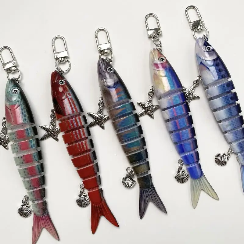 Kreative Fischköder-Schlüsselanhänger, Lustige Fischköder-Taschenanhänger, Handy-Lanyard, Taschenanhänger, Schmuckzubehör für Männer und Frauen – Detail 9