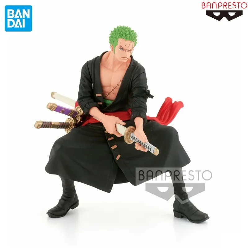 100% Original Genuine Banpresto One Piece KOA King of Artist The Roronoa Zoro Wano Country II Anime Figure 18cm Toy Gifts