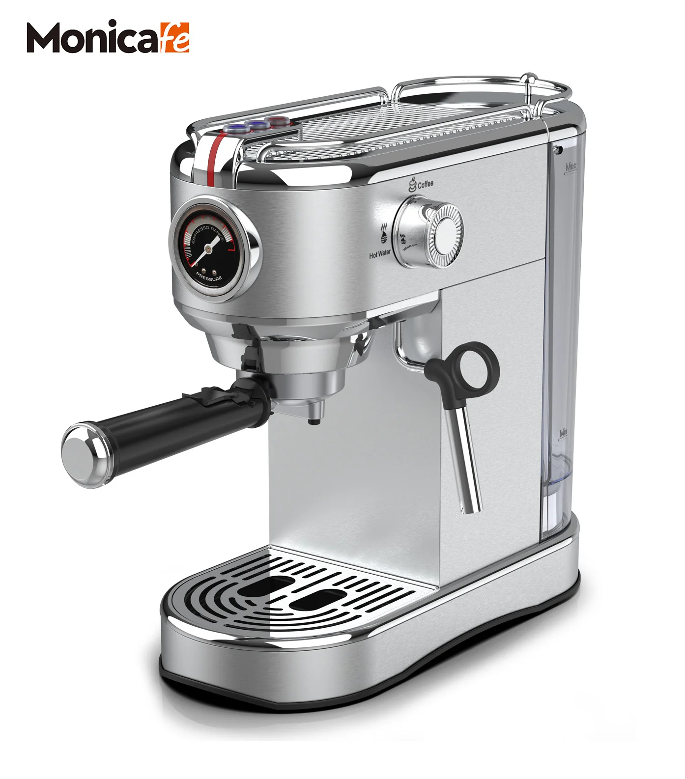 4 in1 Espresso Coffee Machine 19 Bar Semi Automatic Capsule Maker for Nespresso Dolce Gusto Ground Coffee ESE POD Home Hotel Use