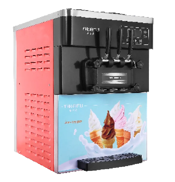 

Ice Cream Making 3 Flavors Automatic Table Top Ice Cream Maker Soft Serve Commercial Ice Cream Machine for Business Sale