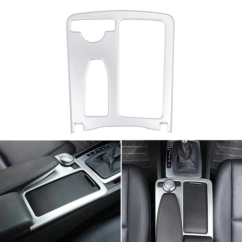 2X Sticker Frame Trim Car Styling Multimedia Handrest Panel Covers For Mercedes Benz W204 W212 C Class E