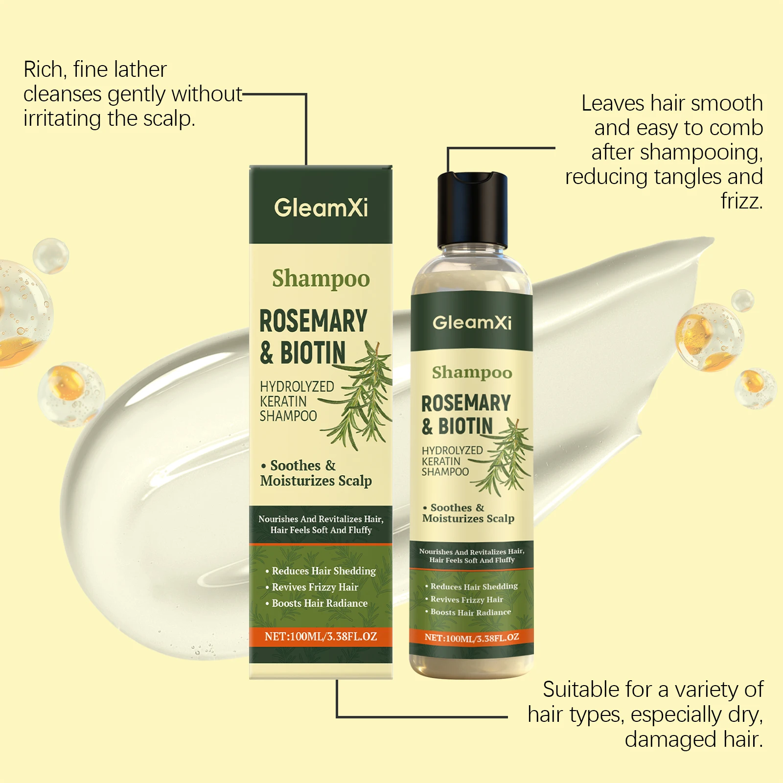 Органический шампунь с розмари – обзор и цена Biotin Shampoo Thickening