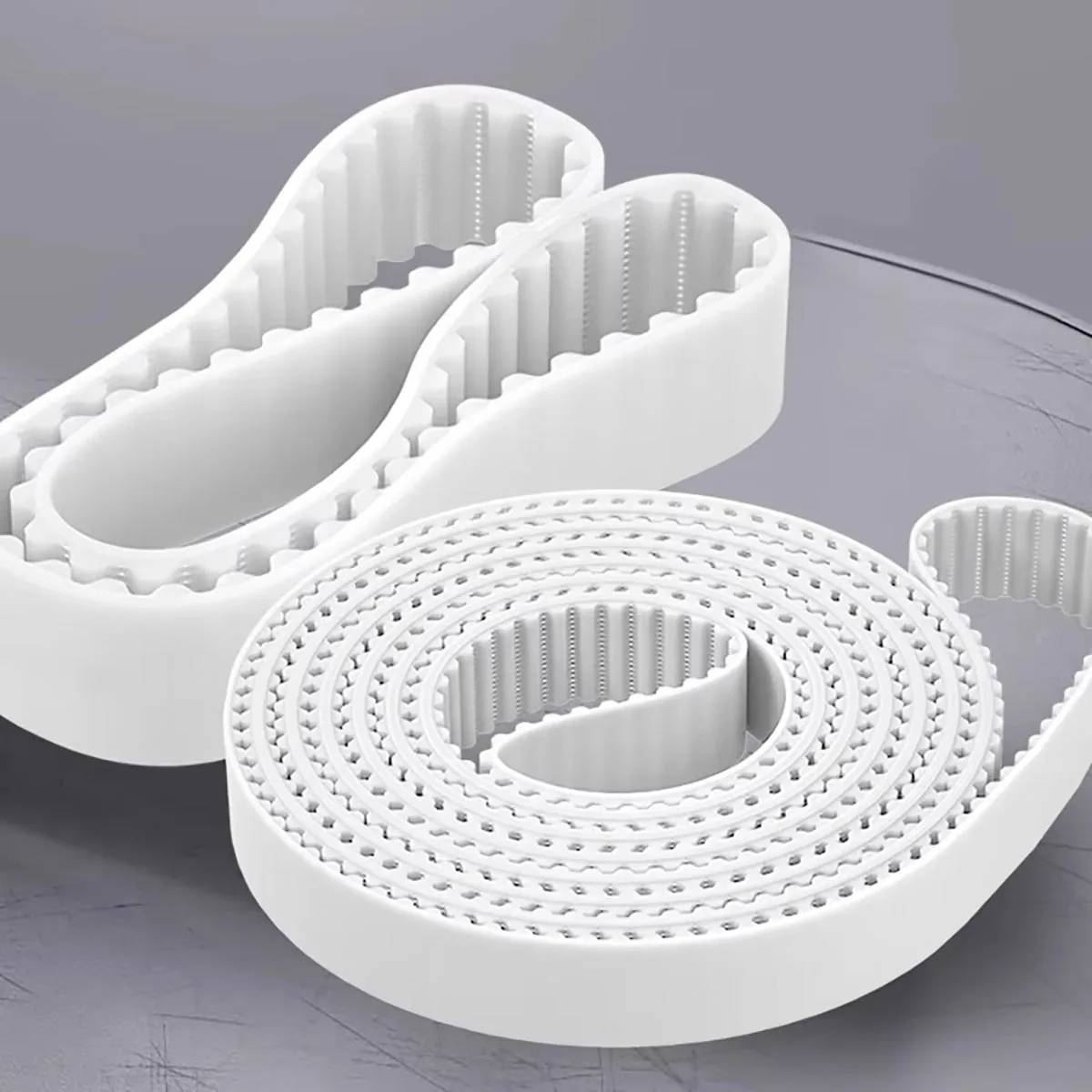 HTD3M White Synchronous Belt Polyurethane PU Steel Core Belts Timing Belt Width 10mm