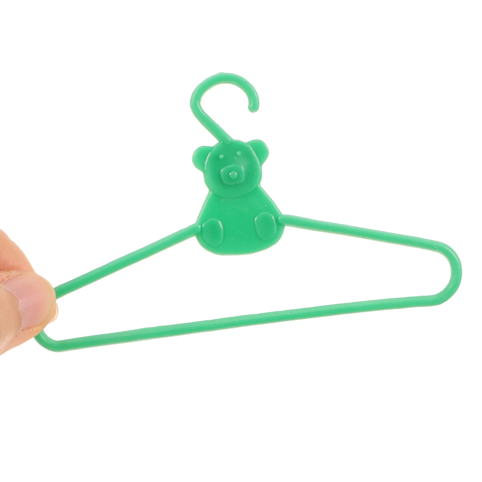 

20Pcs Miniature Clothes Hangers High Simulation Cartoon Style Kids Dollhouse Clothes Hanger Ornaments Kids Pretend Play