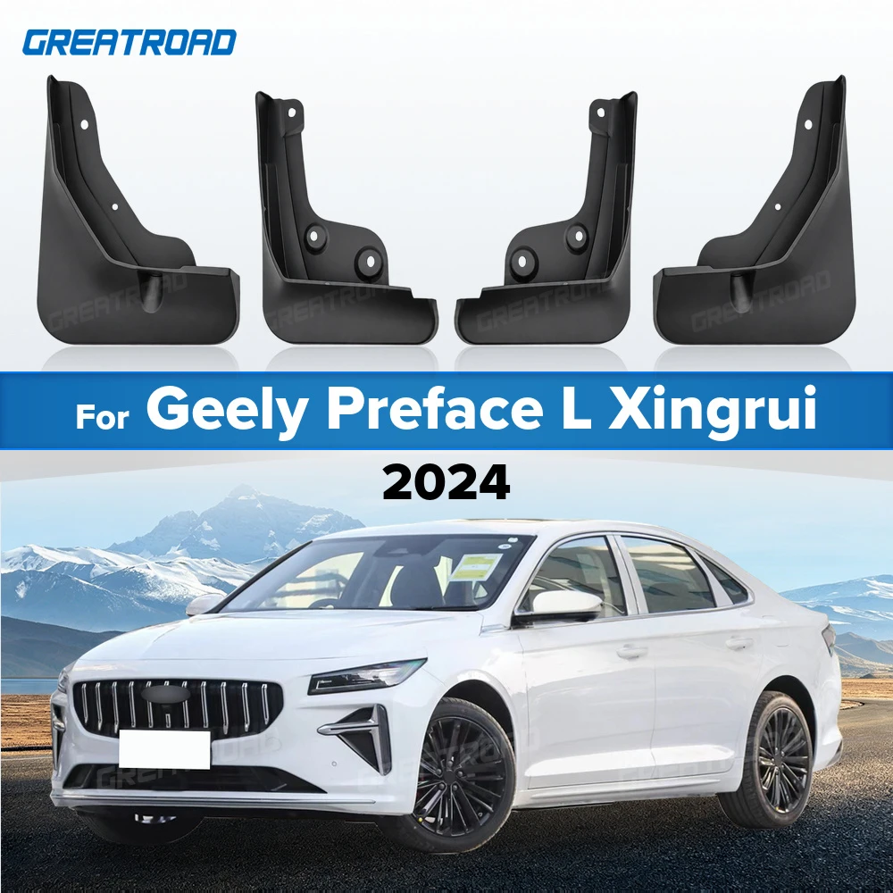 For Geely Preface L Xingrui 2024 Fender Mudflaps Splash Guards Mudguards Mud Flaps car Accessories