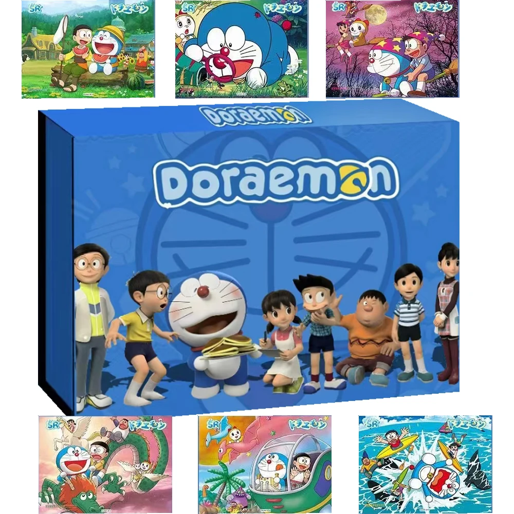 Tarjetas de colección Doraemon para niños, Nano gotero, proceso tridimensional, edición de Cine, cubierta, regalos de Hobby, venta al por mayor