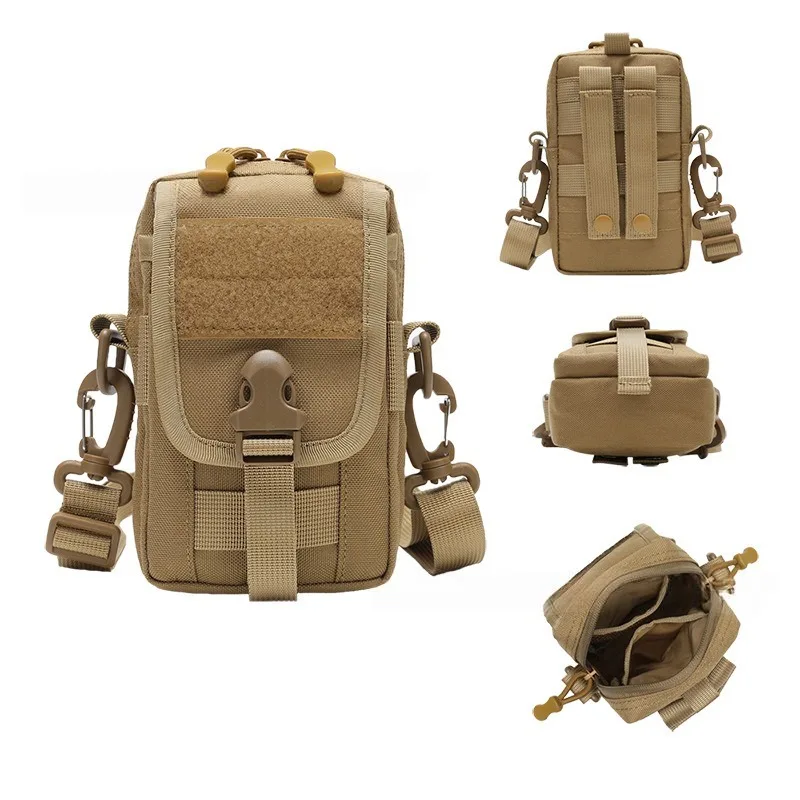 ‌Tactical Waist Phone Pouch Multifunctional Belt-Worn Waterproof EDC Pouch Durable Small Phone Bag with Belt Loop for Men Women