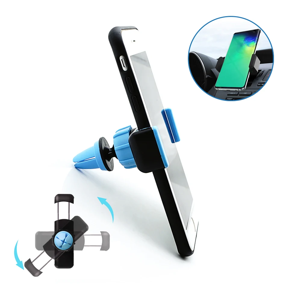 360 Rotation Car Phone Holder Air Vent Mount Stand Bracket For iPhone Samsung Xiaomi Universal Car Suppport Mobile Phone Holder image 3