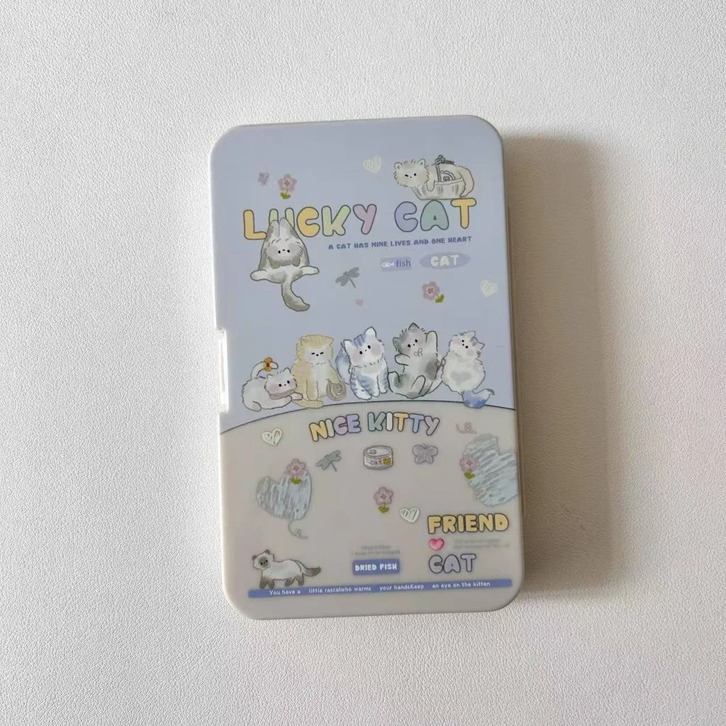 Contact Lens Case Cute Cute Print Lens Box Large Capacity Contact Lens Storage Portable For Outdoor Use Short Trips