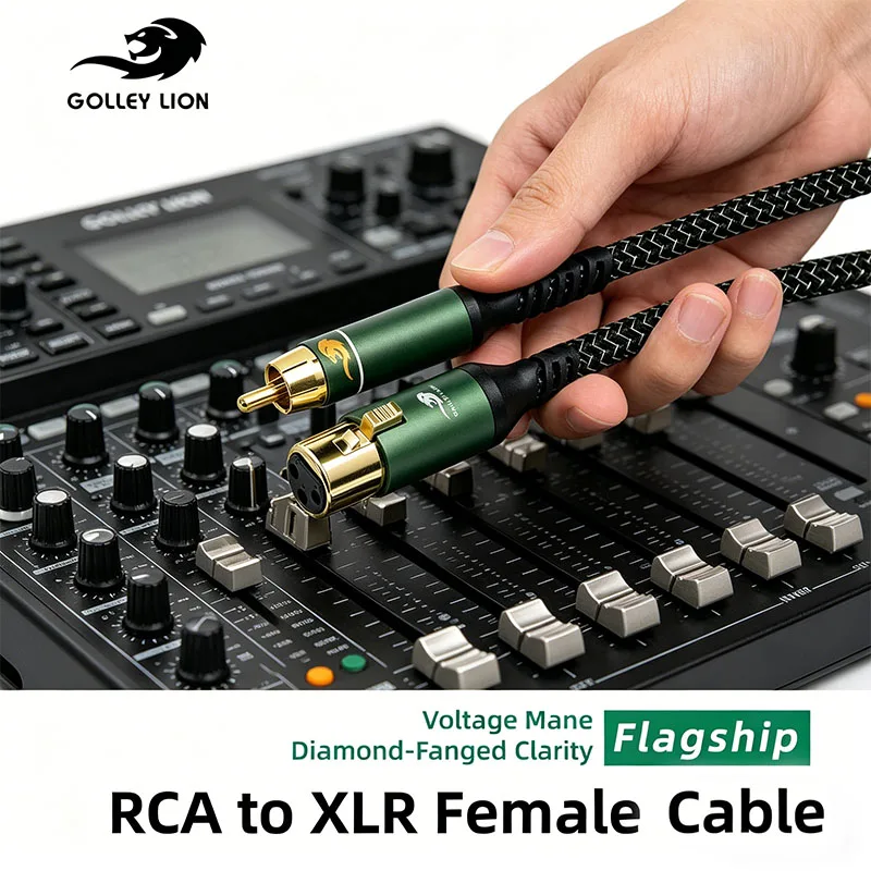 

GOLLEY LION RCA To XLR Male/Female Audio Cable for Amplifier Mixer Speaker Karaoke Microphone Cannon Adapter 1m 2m 3m 5m
