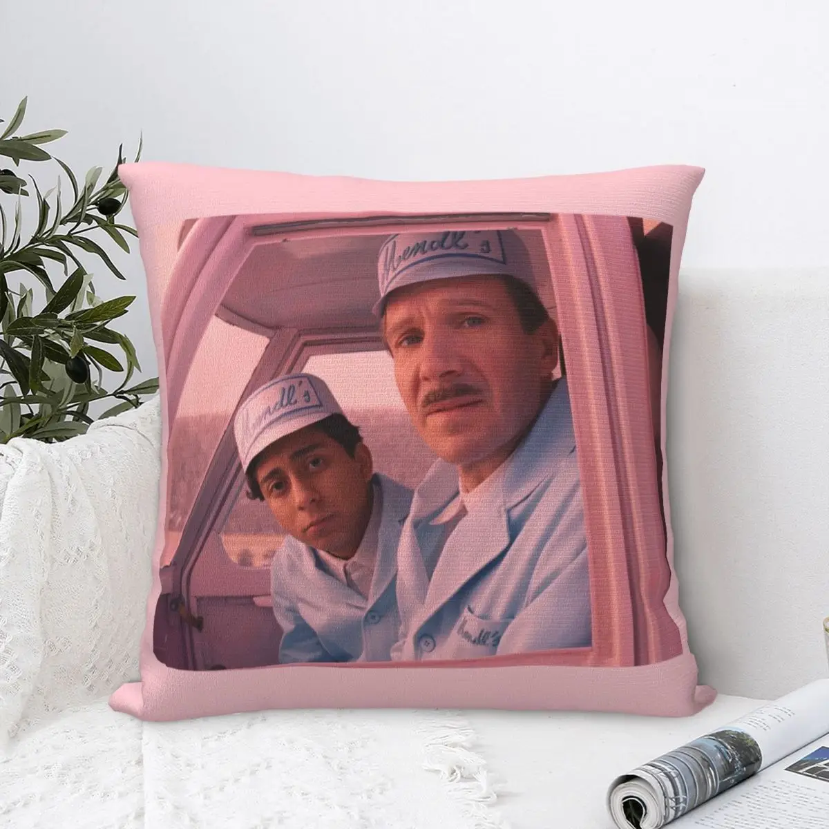 The Grand Budapest Hotel Movie Screencaps Pillowcase Cushion Cover Wes Anderson Minimalist Ralph Fiennes Throw Pillow Case Cover