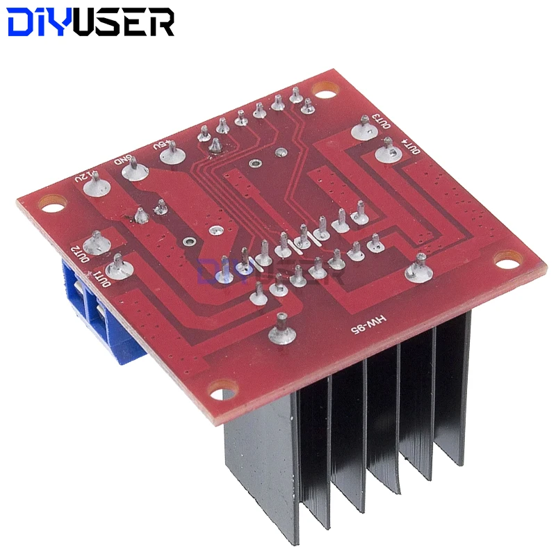 DIYUSER 2Pcs L298N Driver Board Module L298 Stepper Motor Smart Car Robot Breadboard Peltier High Power