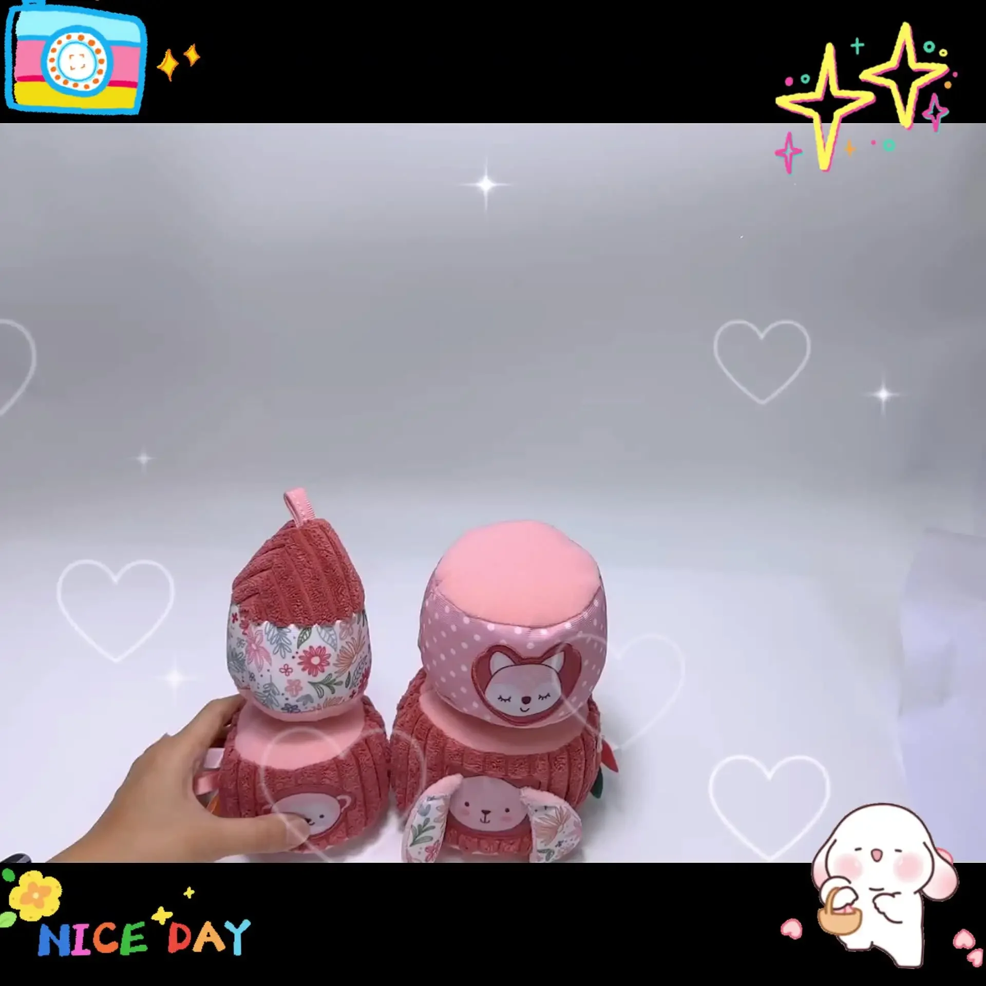 Regenbogen-Stapelturm-Spielzeug für Kleinkinder, pädagogisches Quetschspielzeug mit bunten Herz- und Tierformen, Entwicklung der Feinmotorik