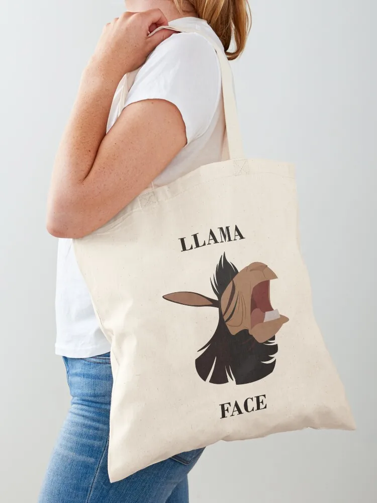 

Llama Face! Tote Bag Reusable bags reusable shopping bags shopping trolley bag Women bags