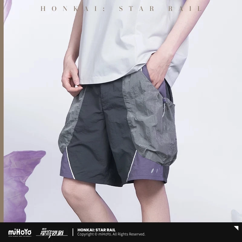 Pantalones cortos informales de la serie “Impression” de la auténtica serie de anime miHoYo/Honkai: StarRail, mercancía oficial para videojuegos