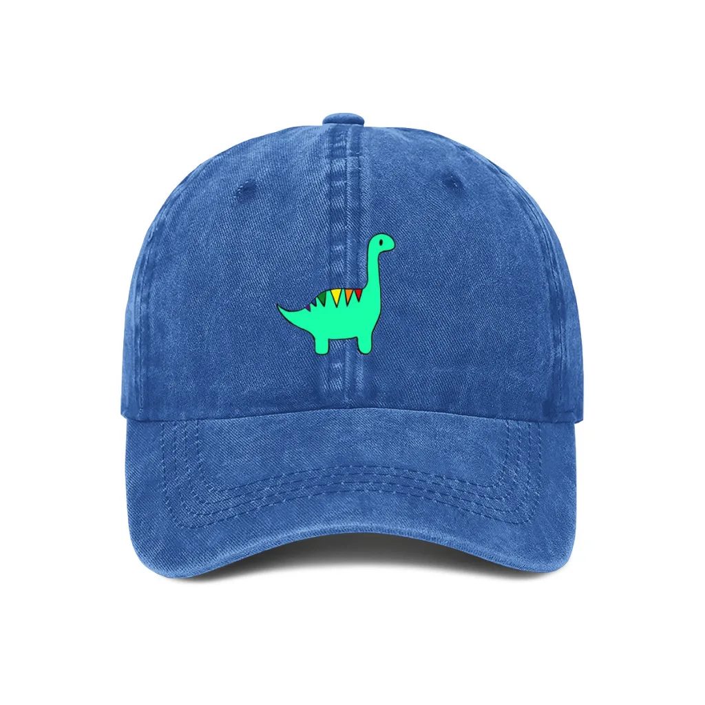 

Rainbow striped dinosaur Cool Baseball Cap Men Cowboy Hats Women Visor Caps