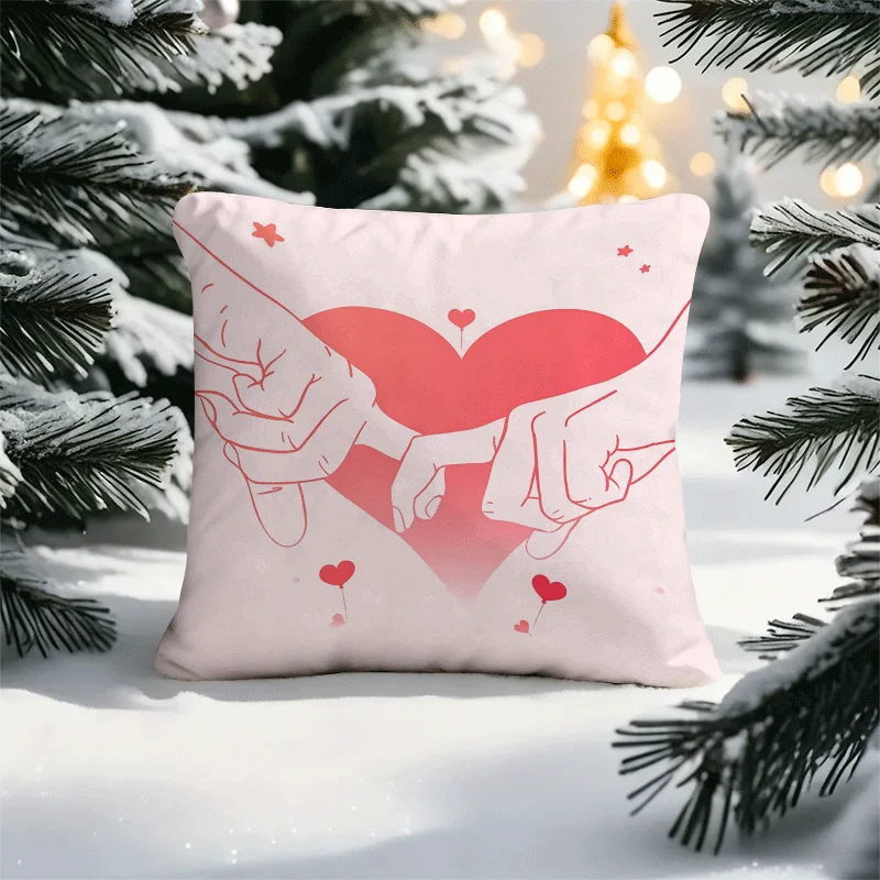 Star-patterned throw pillowcase, machine washable, suitable for sofas/beds/chairs (pillow insert not included).