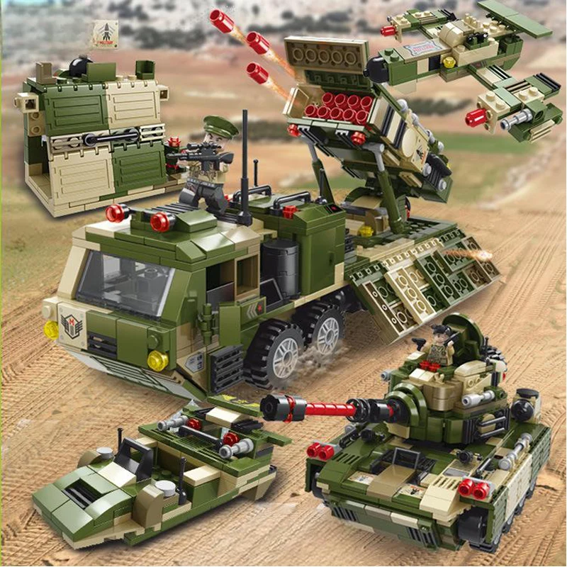 مكعبات بناء دبابة المعركة من OUZEY Mammoth للأعمار من 14 عامًا، ألغاز ثلاثية الأبعاد يمكنك صنعها بنفسك مجموعات نماذج عسكرية، هدية لعبة جذعية تعليمية