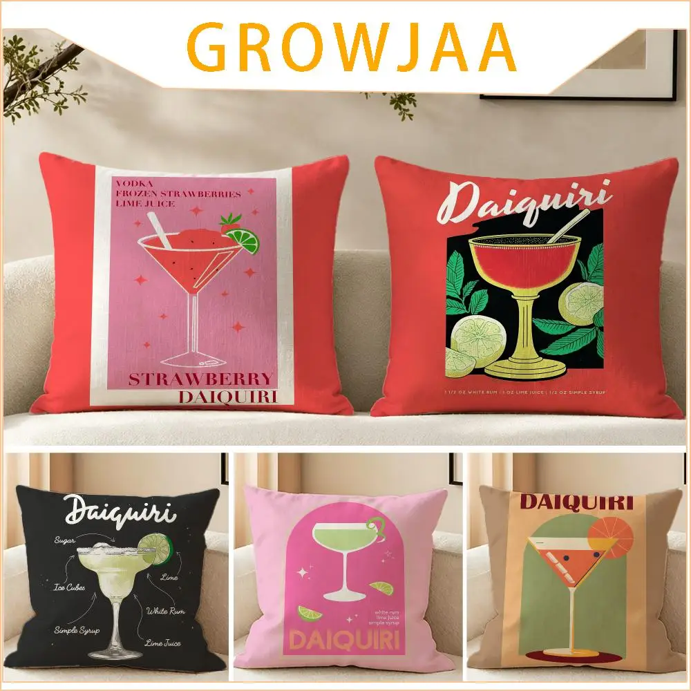 Brand Daiquiri Cocktail Cushion Cover Pillow Short Plush fresh natural Cushion for Living Room Bedroom Sofa Home Decoration