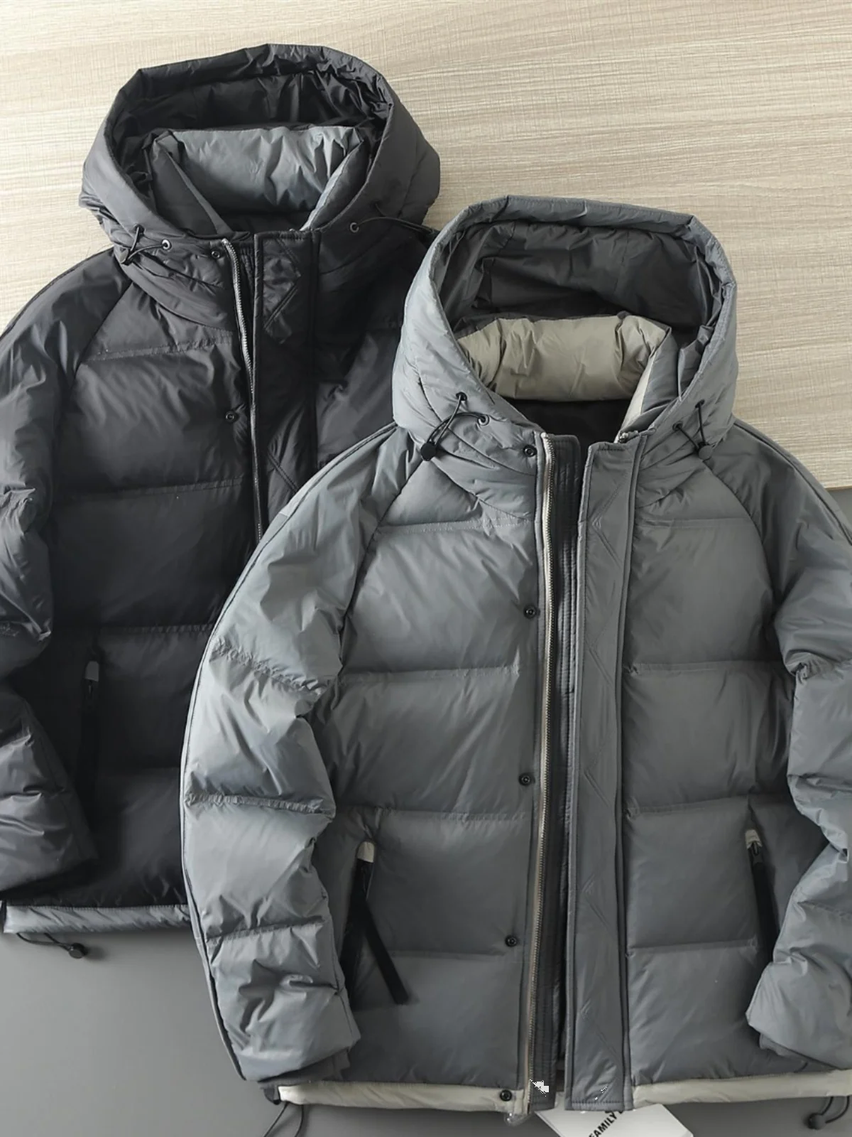 

Warmth down Jaet Men's Faion Casual Thiened Du down Quilted Windproof Waterproof Fabric High Fluffy Winter Outerwear