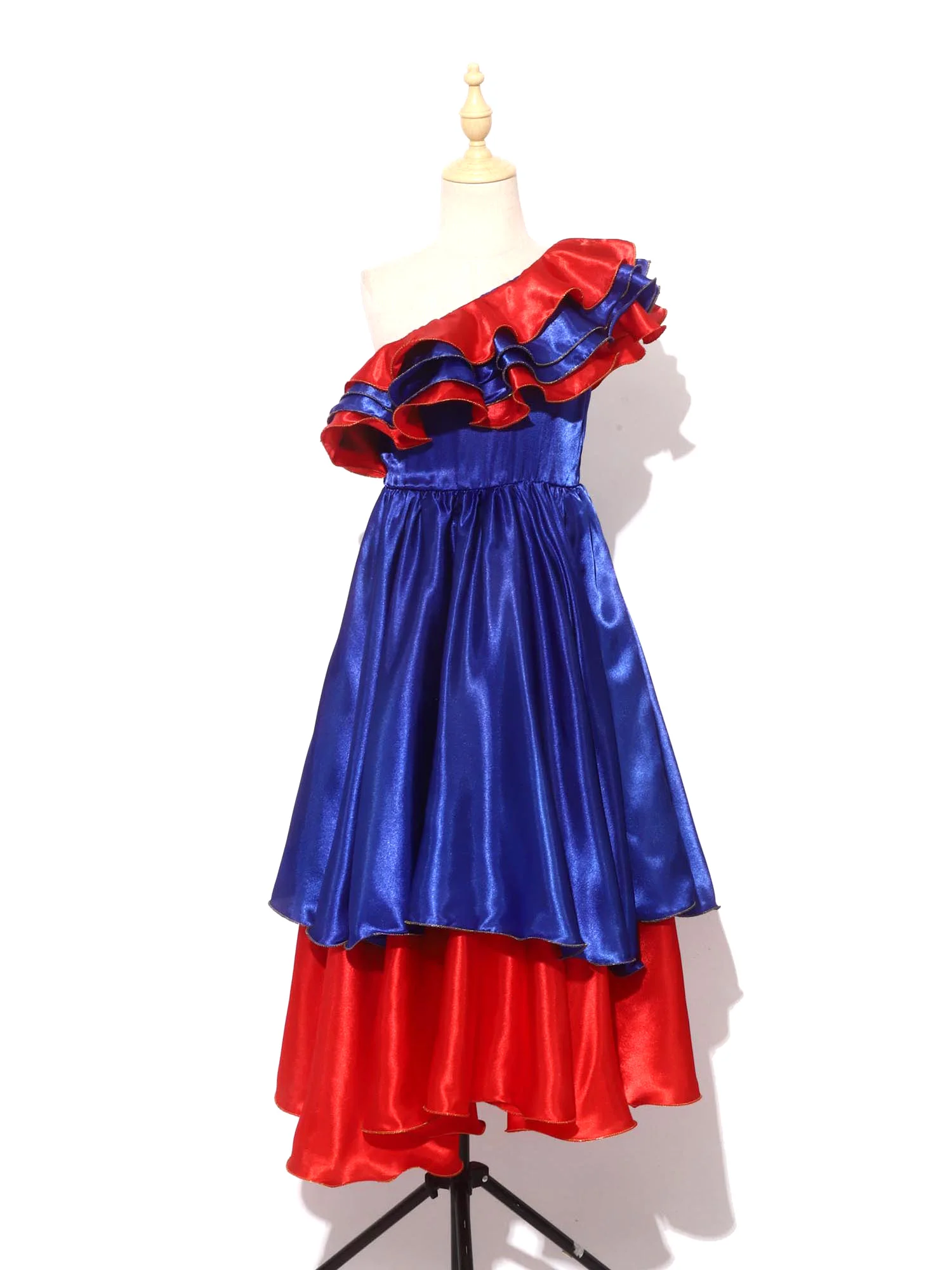Girls Brazilian Dancer Costume Children Spanish Flamenco Rumba Samba Dance Costume Rio Halloween Carnival Performance Clothes view 3