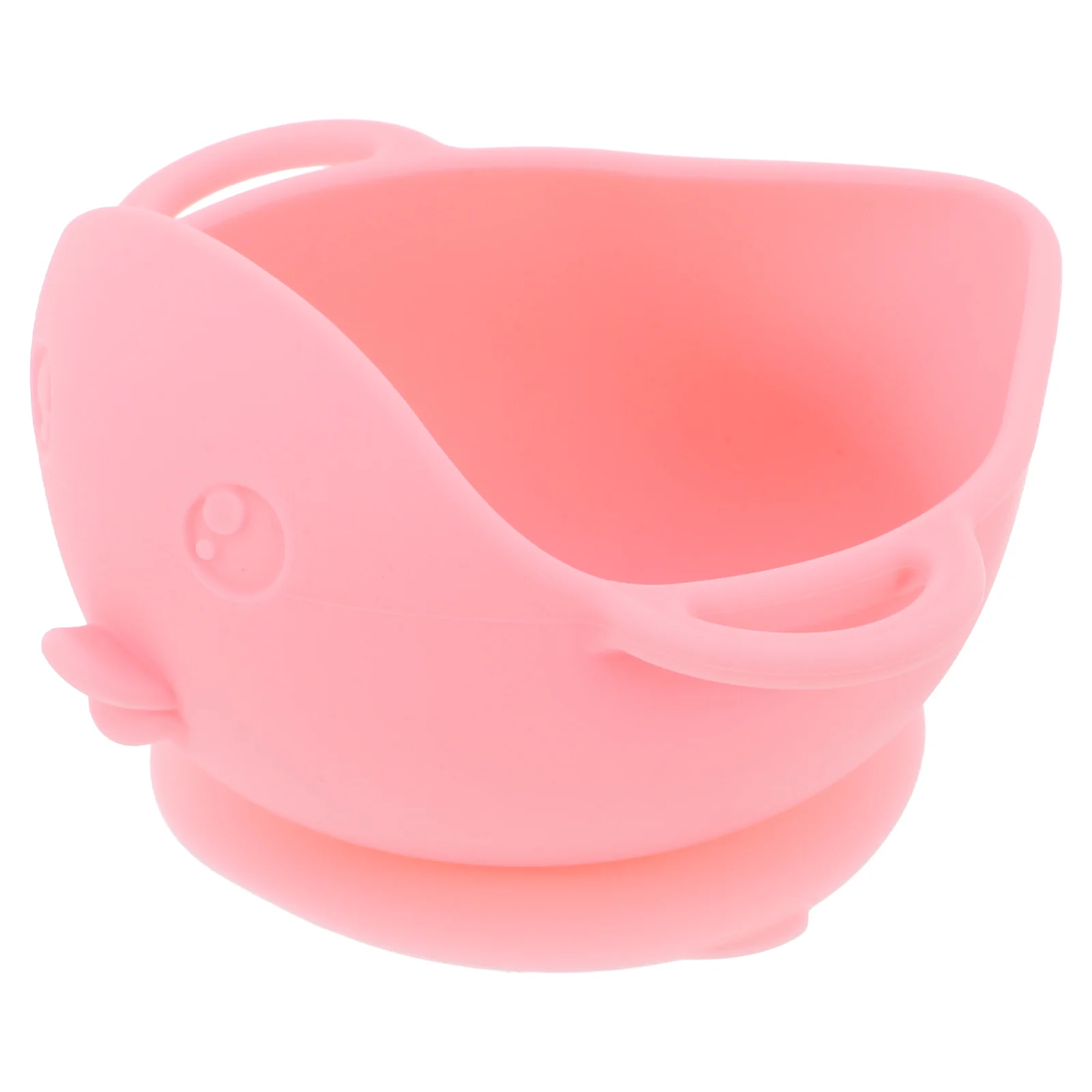 

Silicone Baby Feeding Bowl Pink Piggy Shape Toddler Suction Plate Durable Microwaveable Auxiliary Food Bowls Infant Feeding