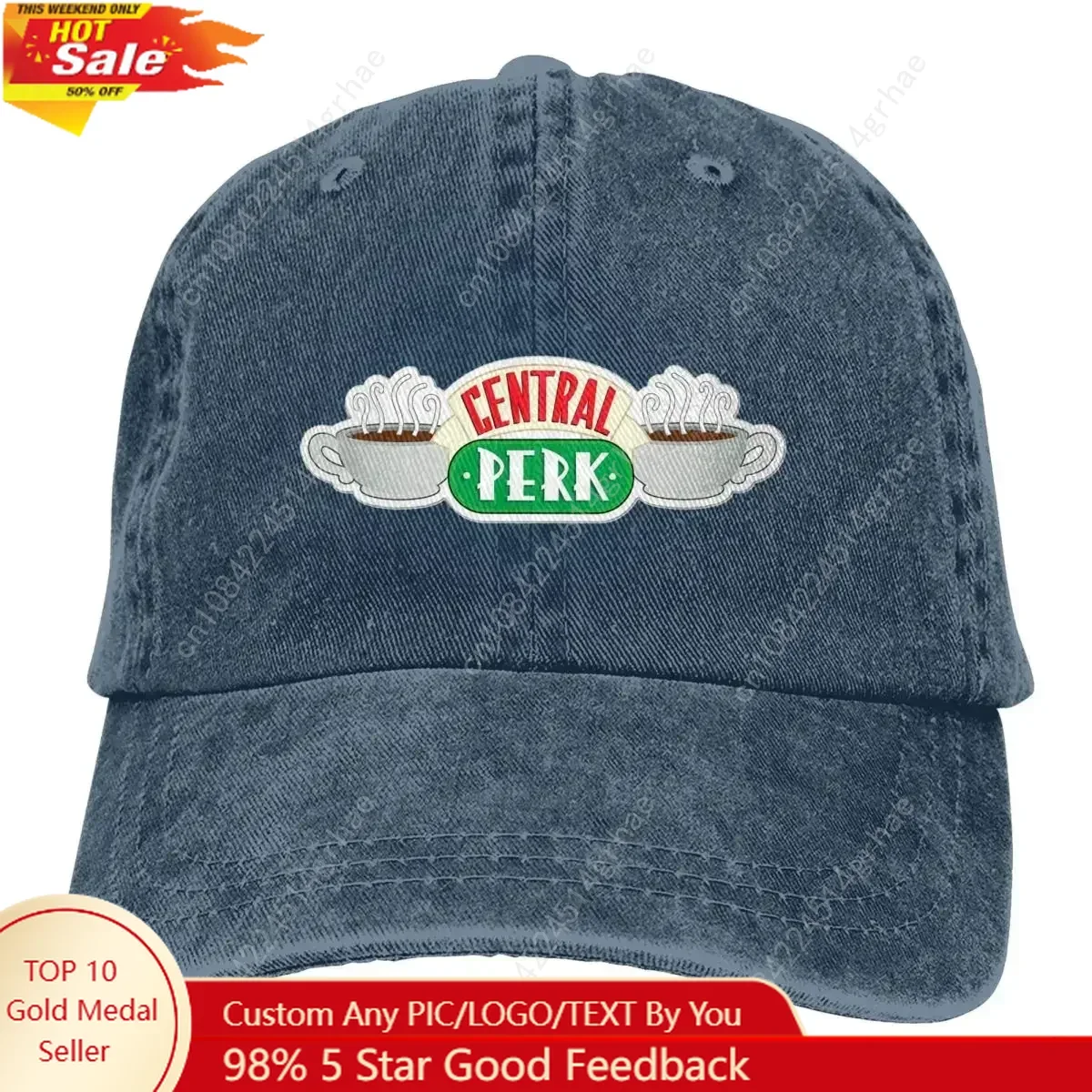 

Classic Cotton Central-Perk Friends Tv Show Baseball Caps Fashion Distressed Washed Sun Cap Unisex Outdoor Caps Hat Gift