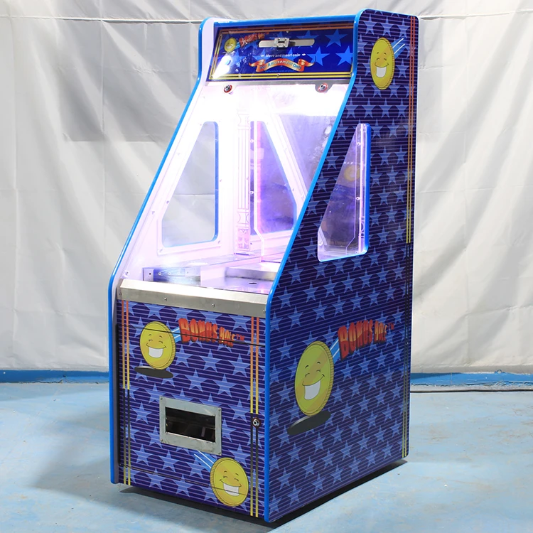 Push Coins Drop Quarter Arcade Single Player Coin Pusher Game Machine Lucky Original Bonus Hole Machine for Sale