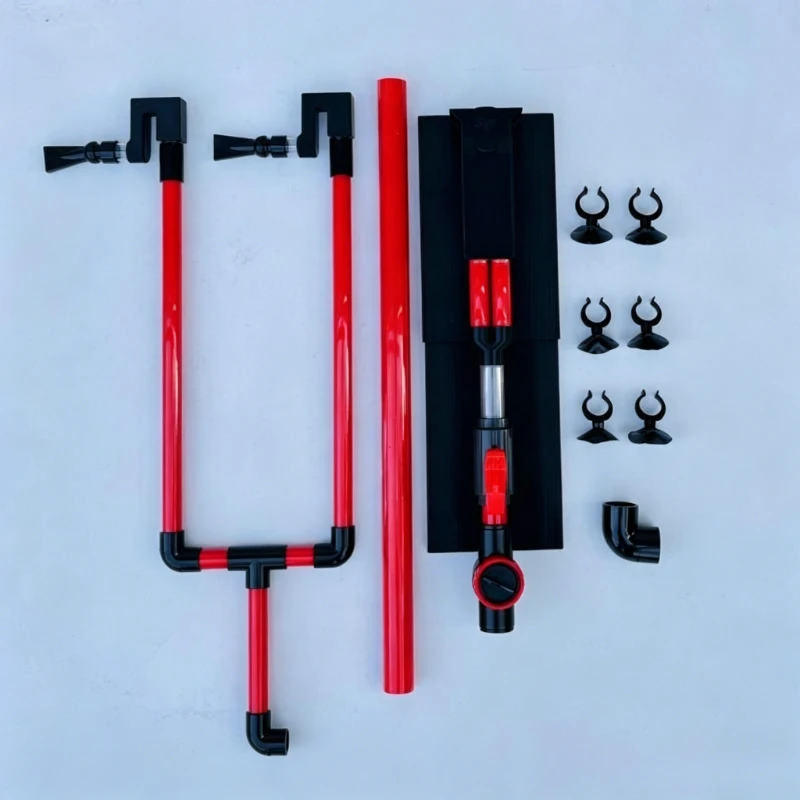Siphon Aquarium Filter Double Bag Prevent Overflow Fish Tank Filters Aquariums Hang on Bottom Cleaner Fishbowl Filtration System view 4