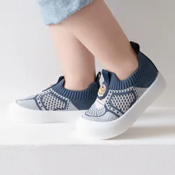 Summer Children Cute Cartoon Pattern Simple Fashion Baby Mesh Breathable Soft Soles Comfortable Non-slip Toddler Shoes