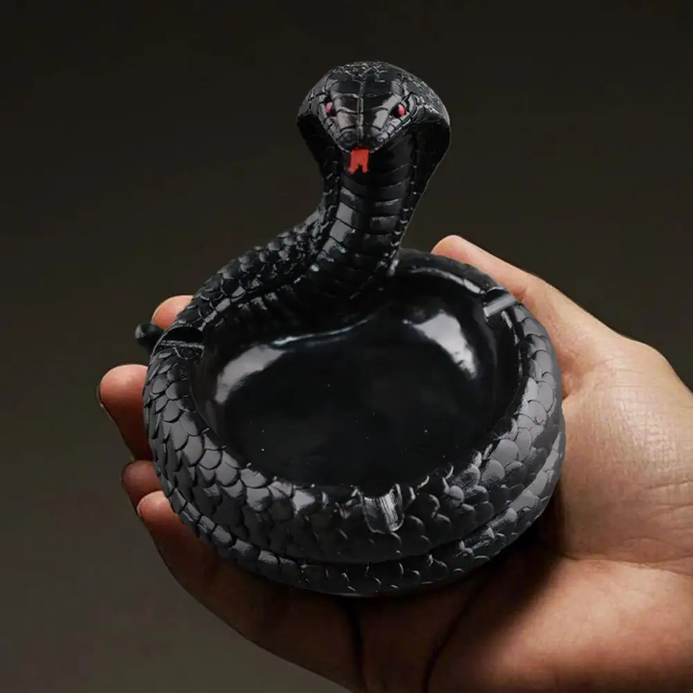 Creative Snake Resin Ashtray Table Decoration Suitable for Reptile Enthusiasts Year of the Snake Gift Suitable for Home Offices