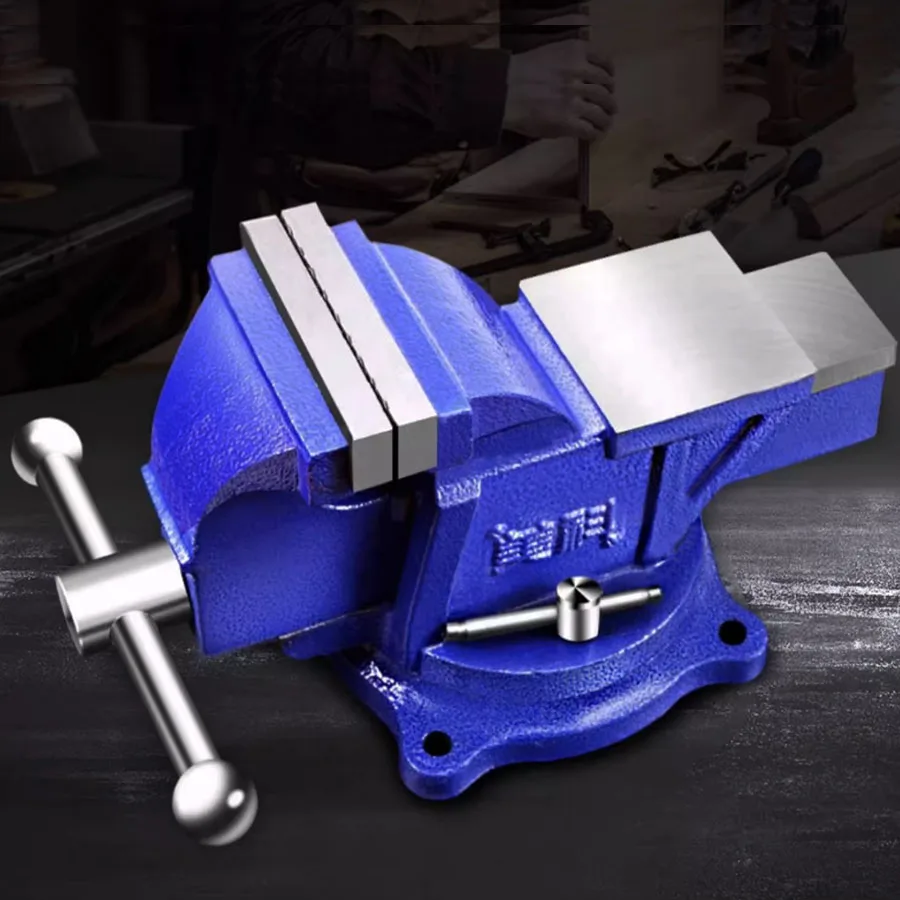 Mini vise workbench multifunctional heavy-duty vise household 6-inch desktop flat mouth fixture table 8