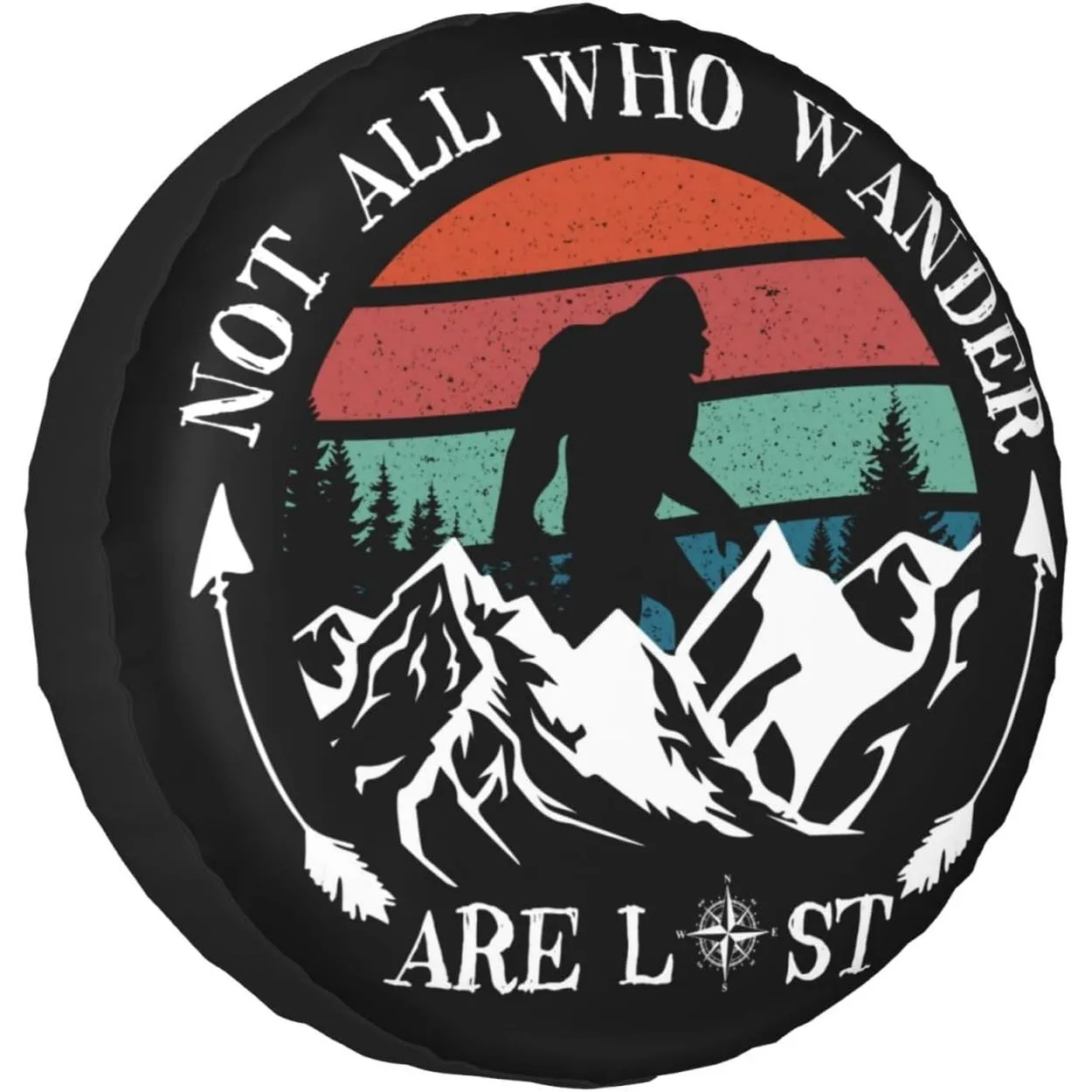 

Чехол для запасного колеса Not All Those Who Wander Are Lost, 15-дюймовый защитный чехол для колес для грузовика, внедорожника, прицепа, кемпинга, колес