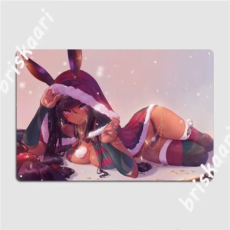 Nitocris Christmas Fate Grand Order Metal Plaque Poster Pub Plates Classic Cinema Cinema Design Tin Sign Poster