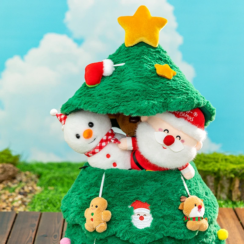 Счастливая кукла-снеговик 55 см, Рождественский подарок, Рождественская елка, животное, плюшевая кукла, плюшевое украшение, подарок для пары, кукла для девочки, праздничный подарок-сюрприз