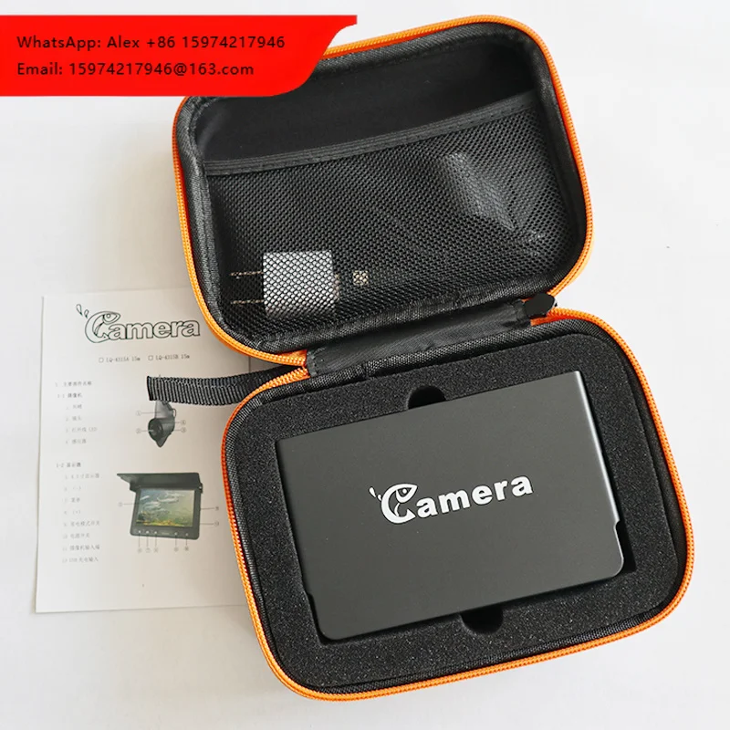 Fish Tank Camera 15 M Camera Fish Finder IP68 Underwater Fishing Camera New Product 4.3 Inches Black Fresh Water And Ice Fishing