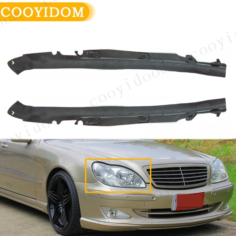 Car Front  Headlight Cover Seal Trim Strips For Mercedes Benz S W220 S280 S350 S430 S500 S600 2003-2005 A2208260781 A2208260791